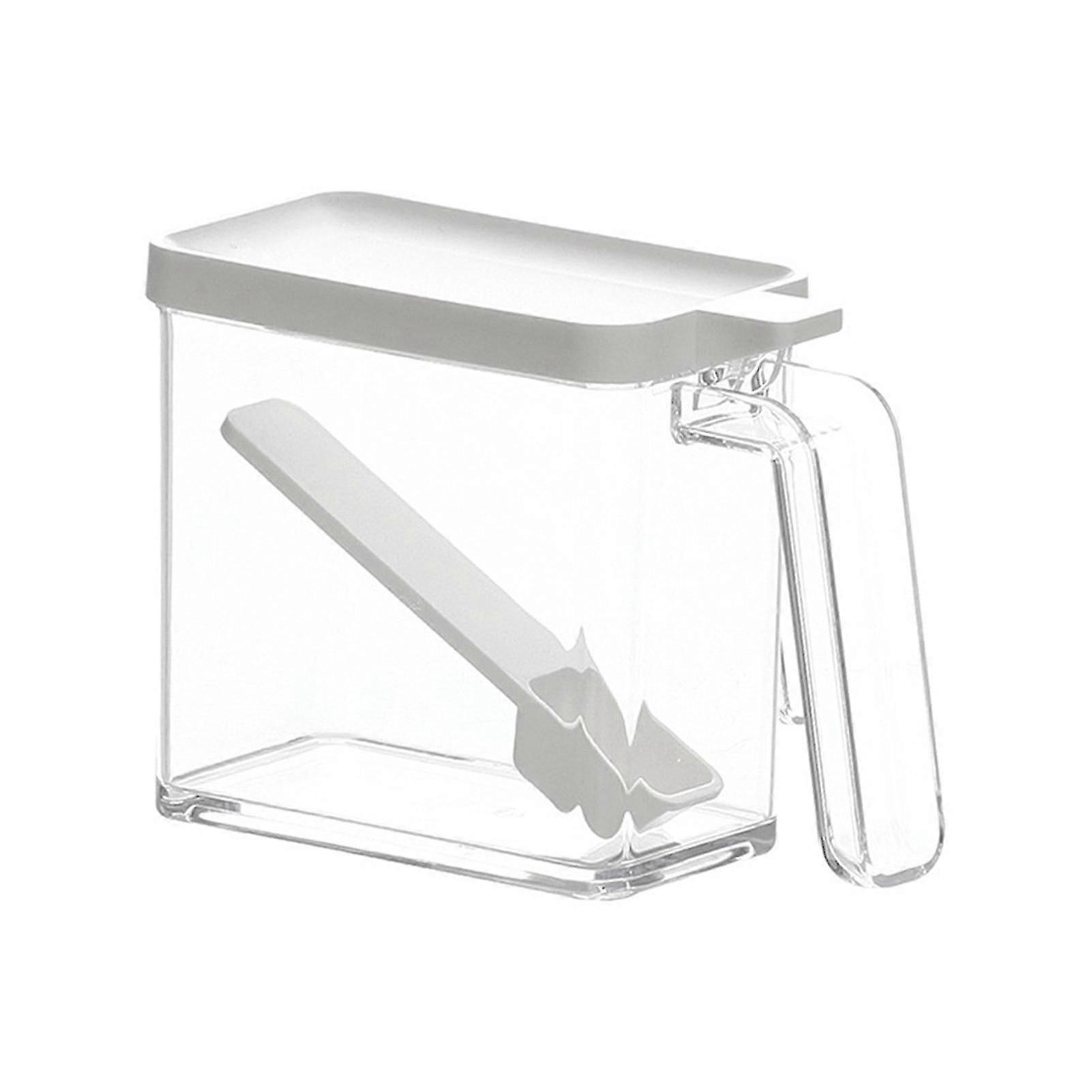 Seasoning Box with Cover Clear Large Capacity Seasoning Storage Container for Spices Salt Sugar Herbs