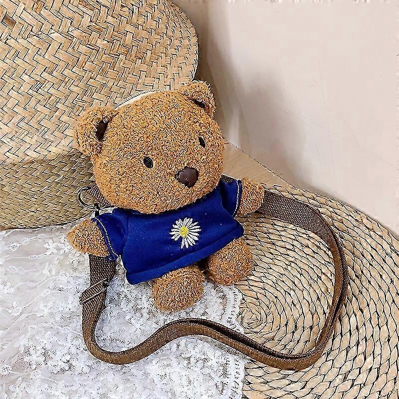 Cute Plush Bear Bag Mini Doll Doll Shoulder Messenger Bag