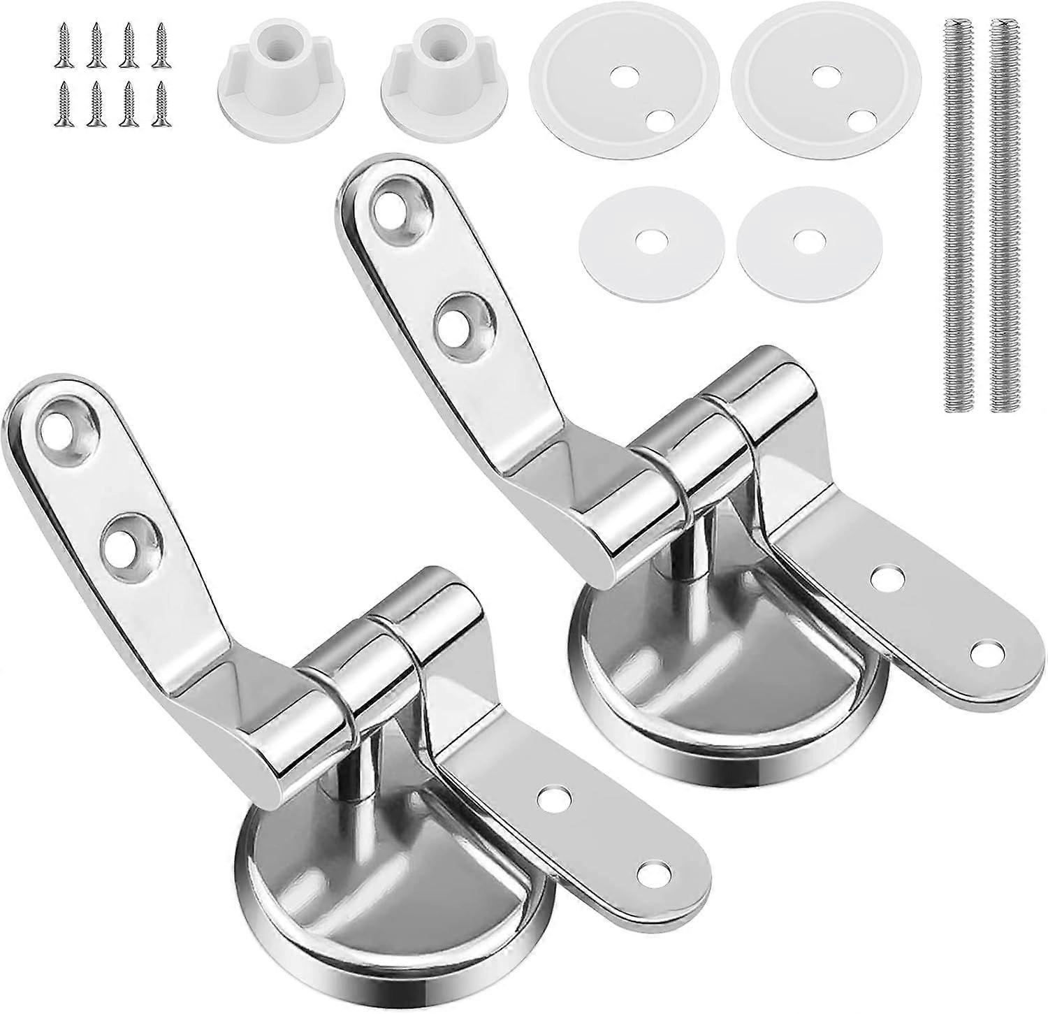 Toilet Seat Hinge Fixings Replacement Toilet Seat Hinge with Bolts and Nuts 1 Pair