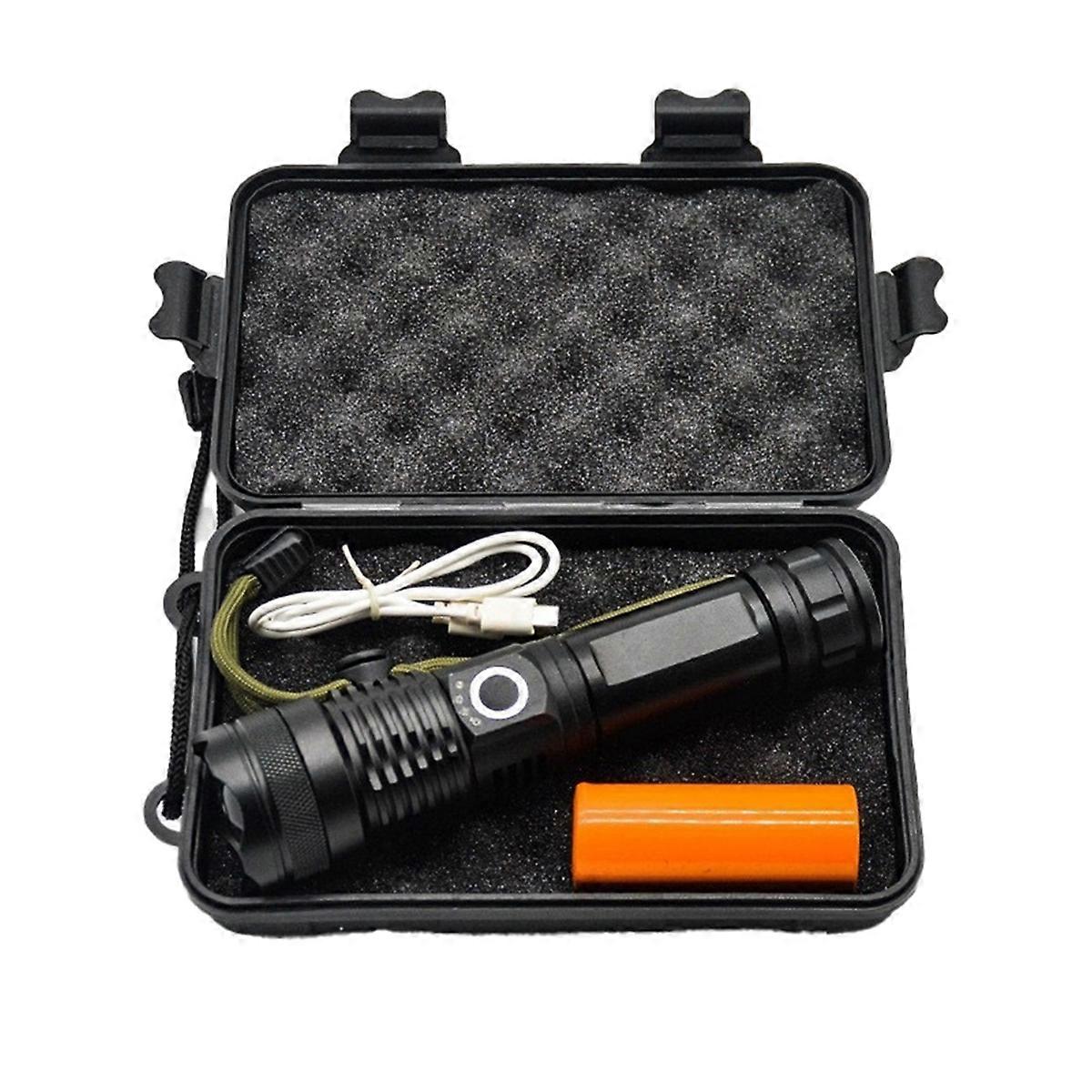 Rechargeable Super Bright LED Flashlight, High Power, Portable Torch