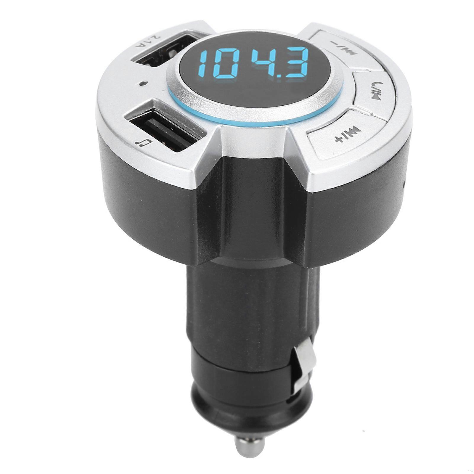 Vehicle mounted Bluetooth MP3 Player Multifunction FM Transmitter U Disk USB Charging