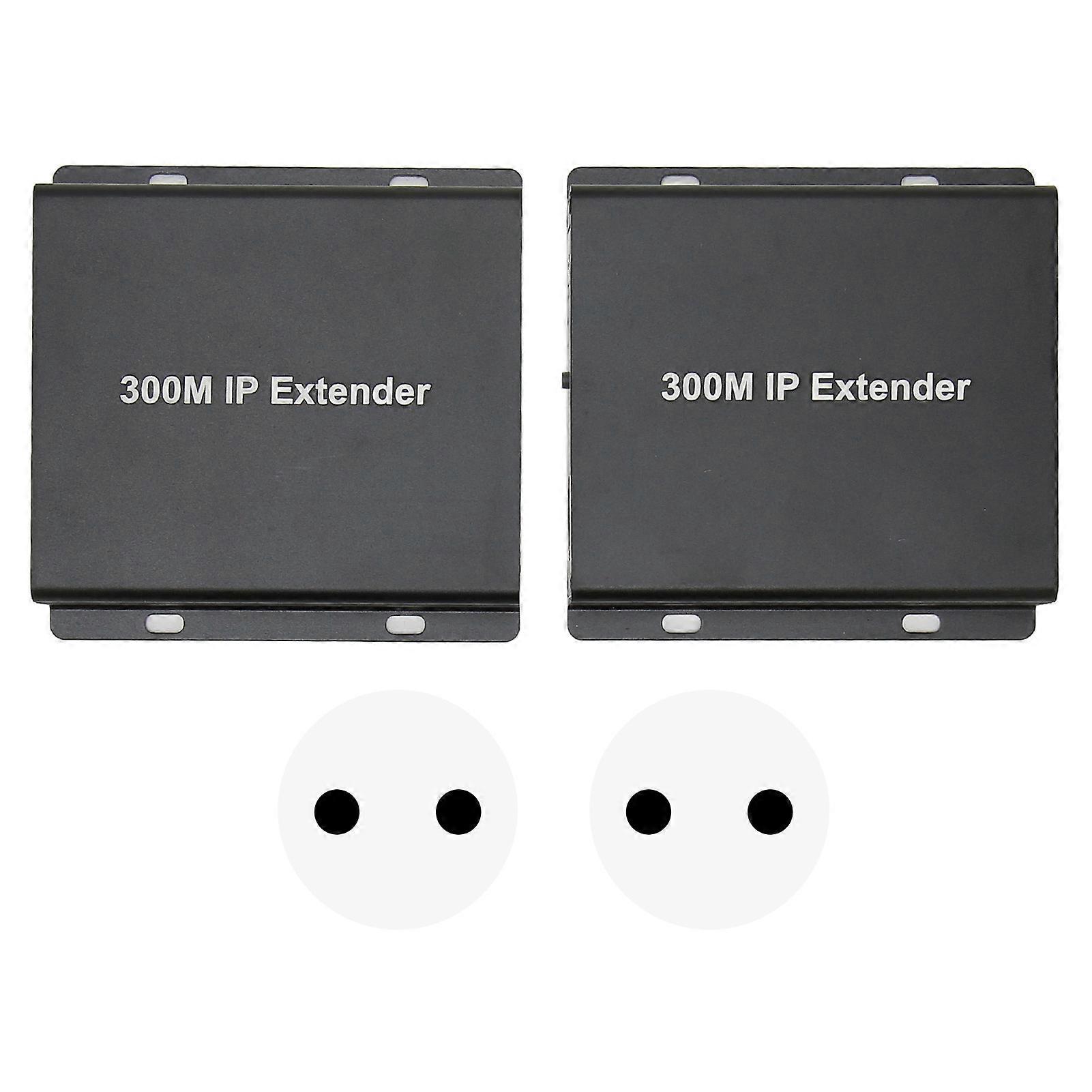 300M IP HD 1080P HD Multimedia Interface Over CAT5e/6/7 Direct 1 to 1 Extender IP Transmitter Receiver 100‑240V
