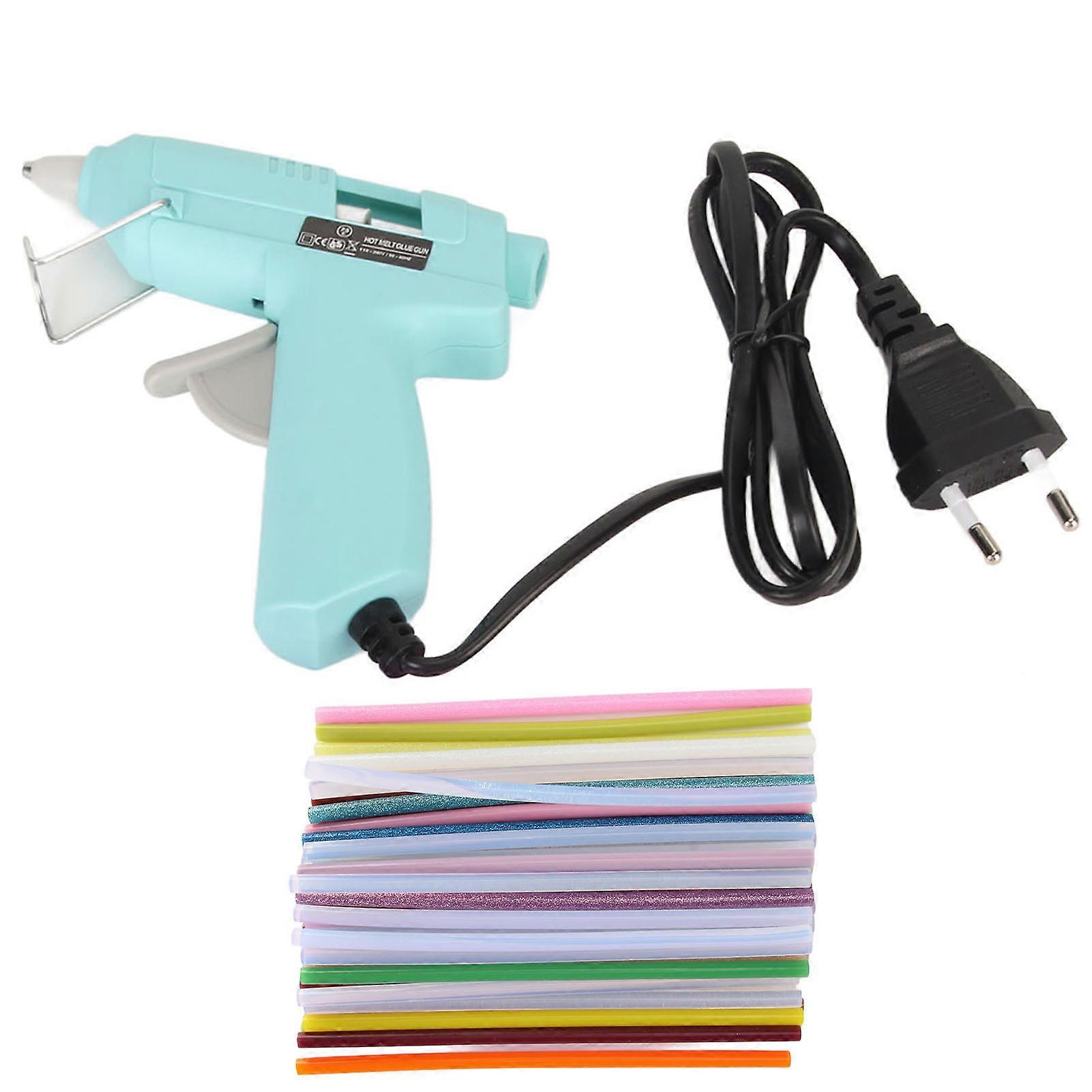 Fast Preheating Mini Hot Melt Machine Kit with 50 Glue Sticks for Kids DIY Craft Projects 110‑240V