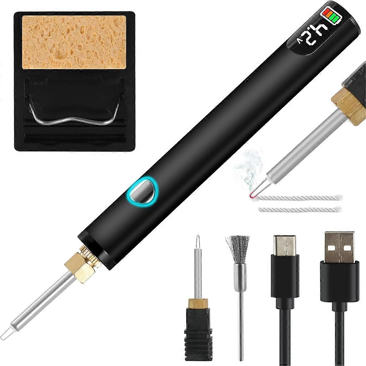 Rechargeable Thread Burner Kit for Jewelry Making,Digital Thread Zapper Tool,Leather Craft,Sewing,Weaving & Stringing A