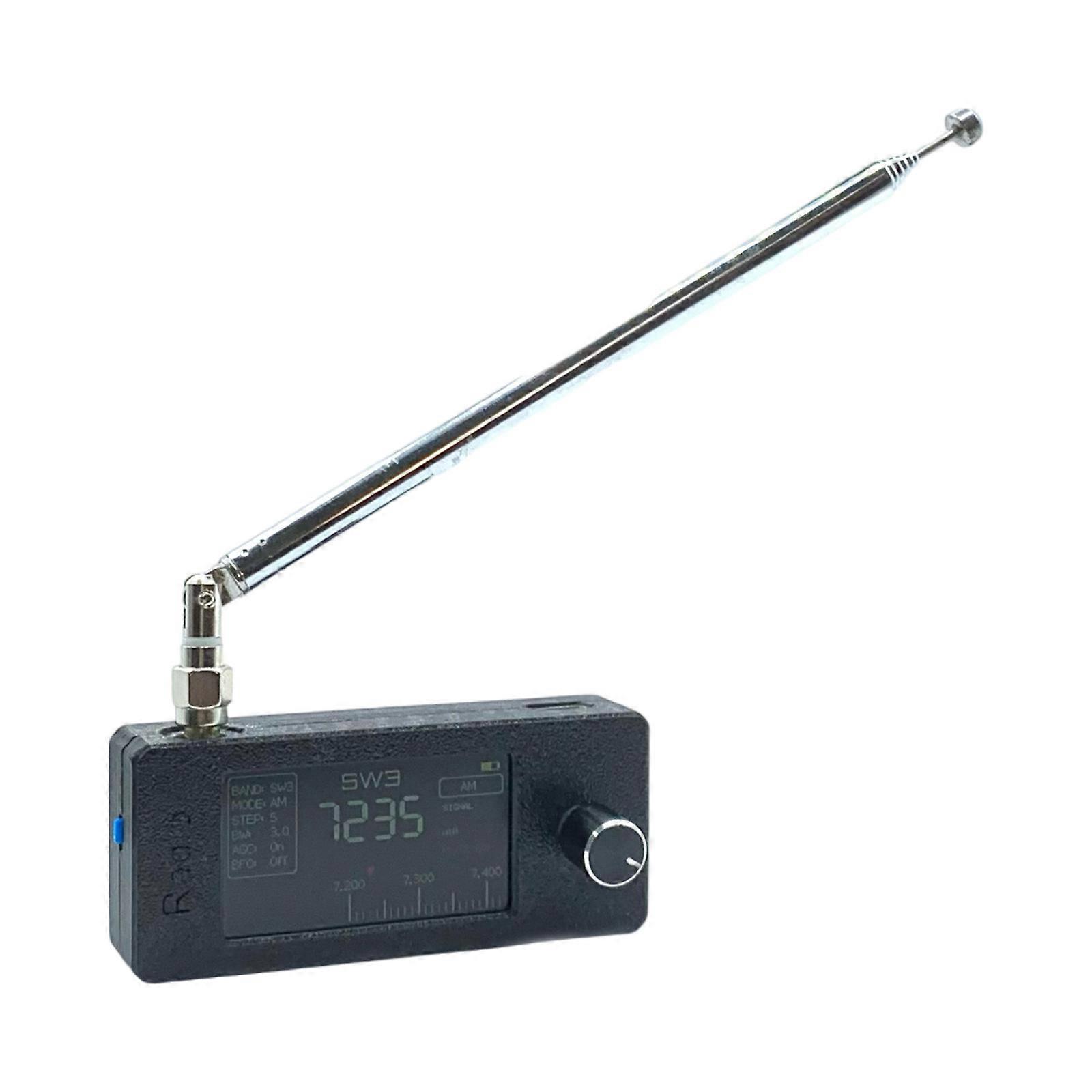 Portable Shortwave Radio Receiver 0.5 to 108MHz Full Band Telescopic Antennas Radio with Big Speaker & Best Reception