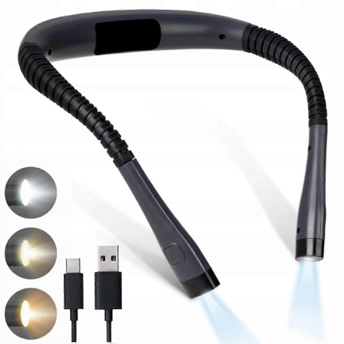 Lampe de lecture Lampe de cou Led USB Rechargeable Flexible