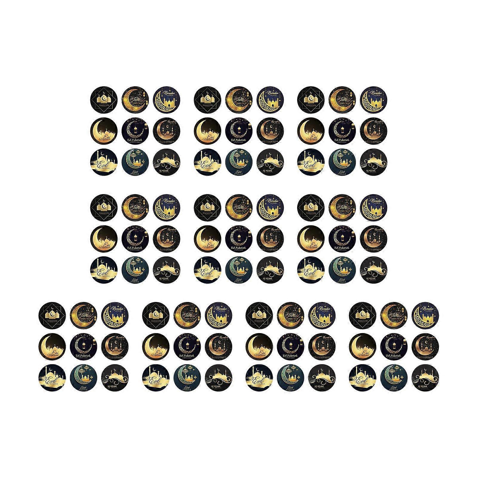 Multipurpose Eid Mubarak Stickers Diary Stickers Eid Party Decoration Labels