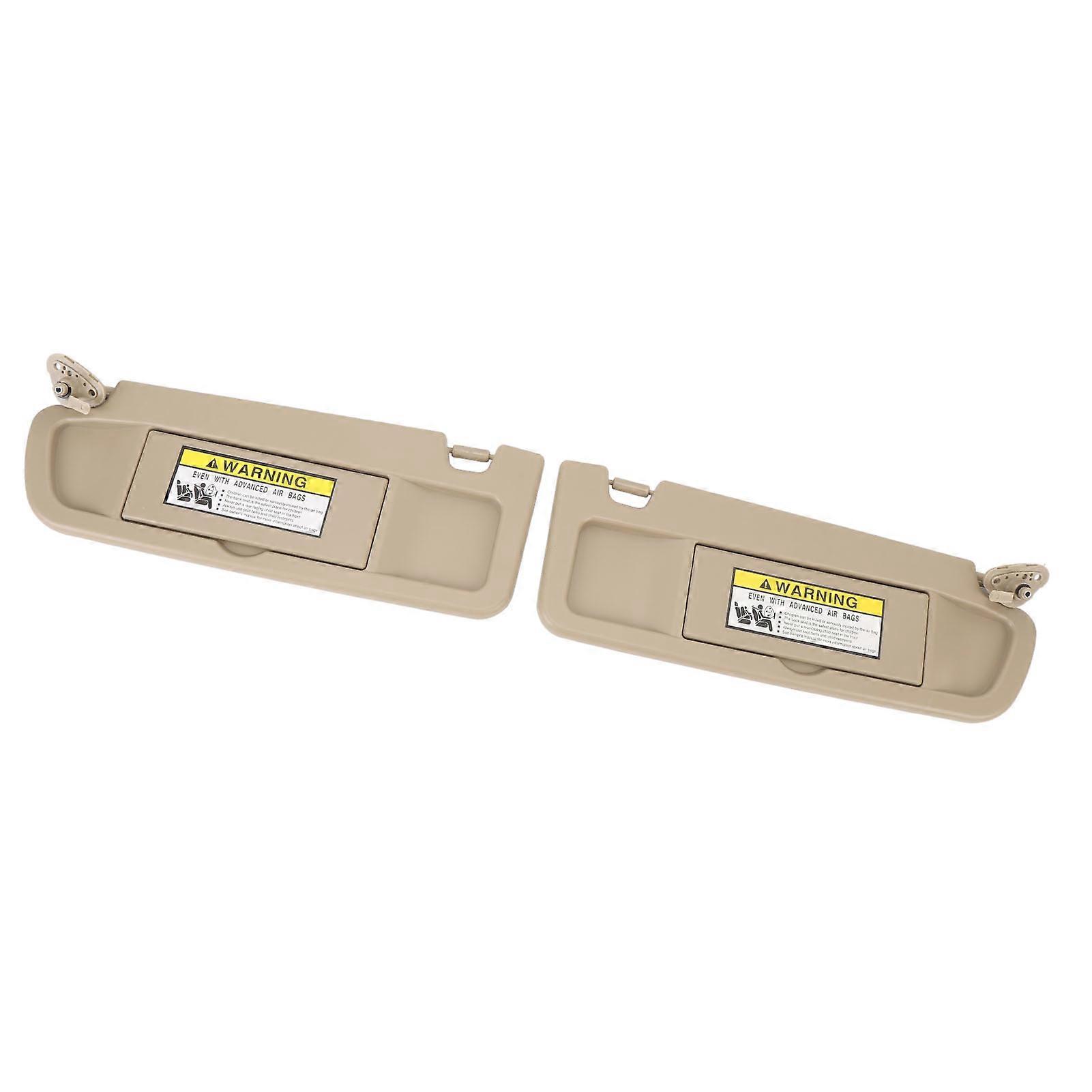 1 Pair Sun Visor Replacement Left and Right with Makeup Mirror Beige 83280 SNA A01ZB for Civic 2006 to 2011 