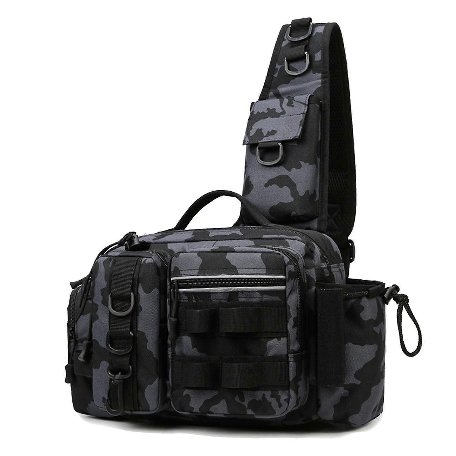 Fishing Backpack, Tackle Storage,,, Multifunctional Dark Grey