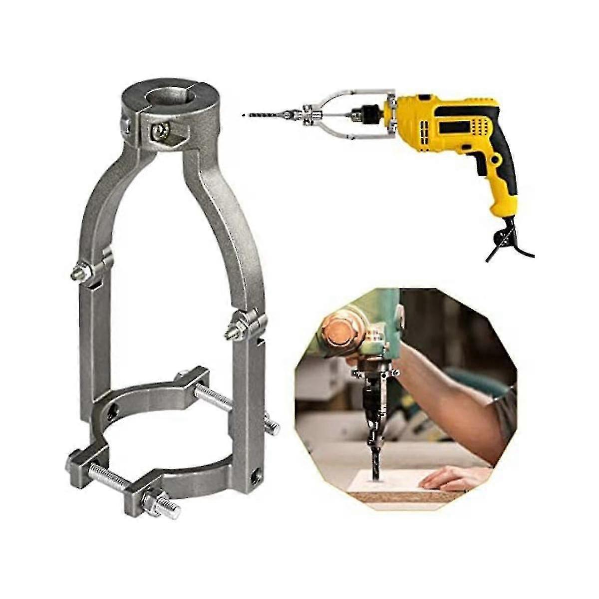 Square Hole Mortising Drill Bit Adapter for Installation/Disassembly - Compatible with Drill Press Wuqx