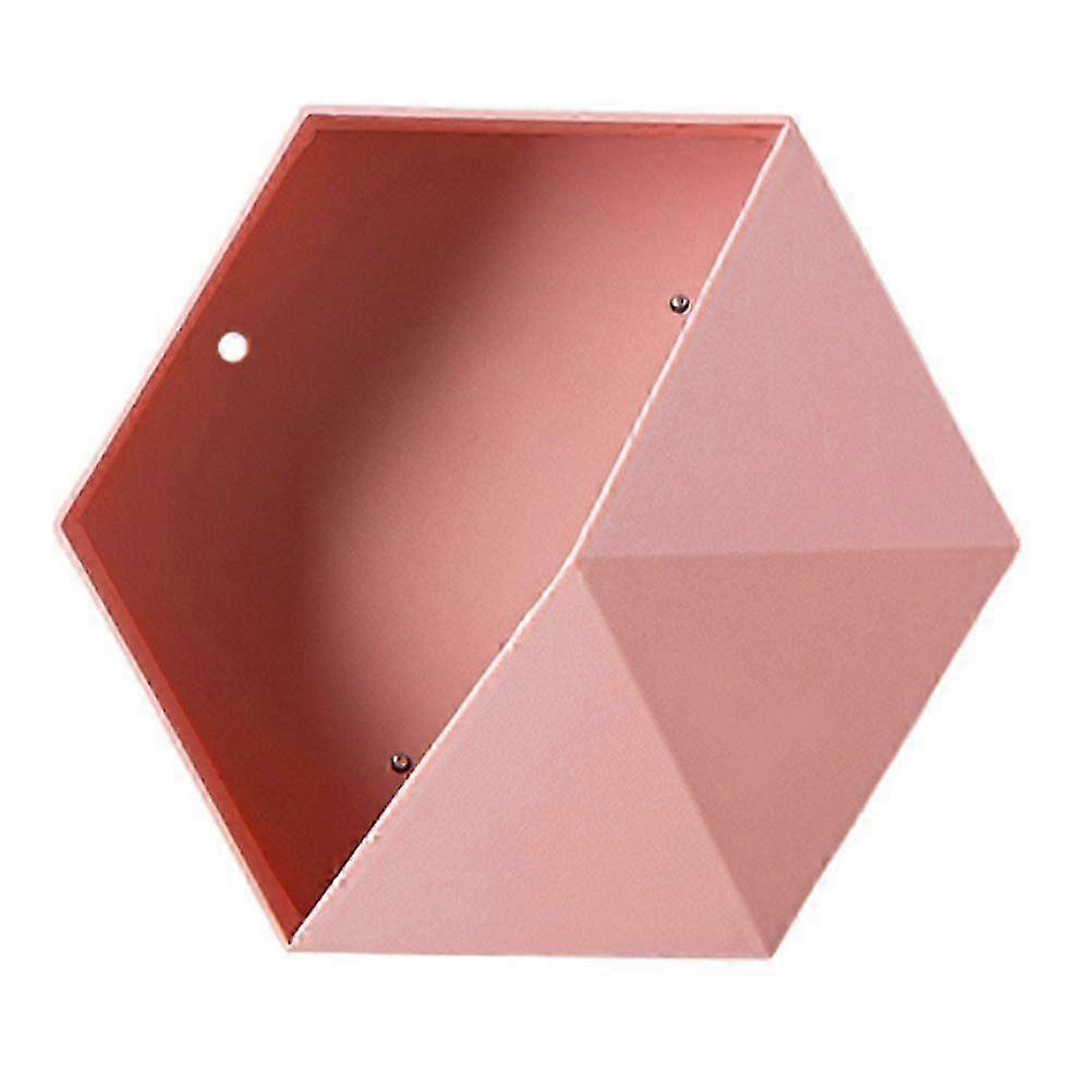 Geometric Hexagonal Floating Wall Storage Shelf, Stylish and Simple Design for Home Decor and Organization