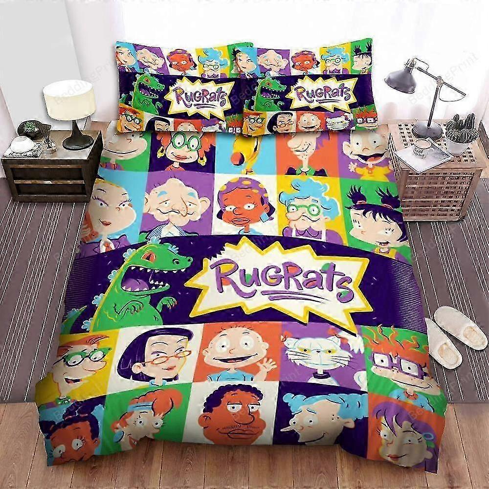 Duvet Cover Set with All Characters from a Popular Cartoon - Home Textiles Bedding