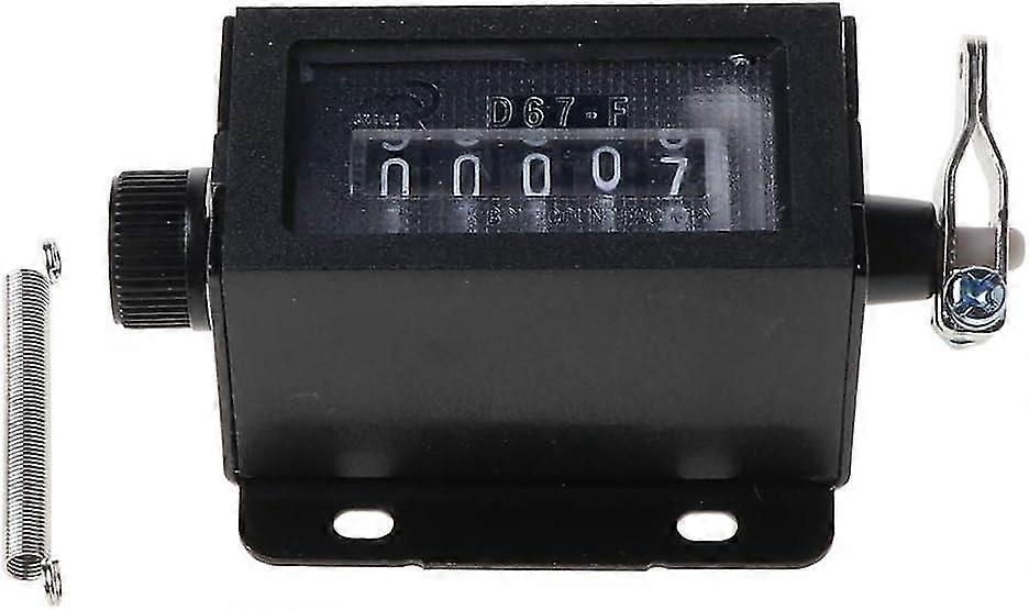 5-digit manual counting counter D67-F 5-digit mechanical pulling stroke counter black shell resettable digital circle counter punching machine clicke