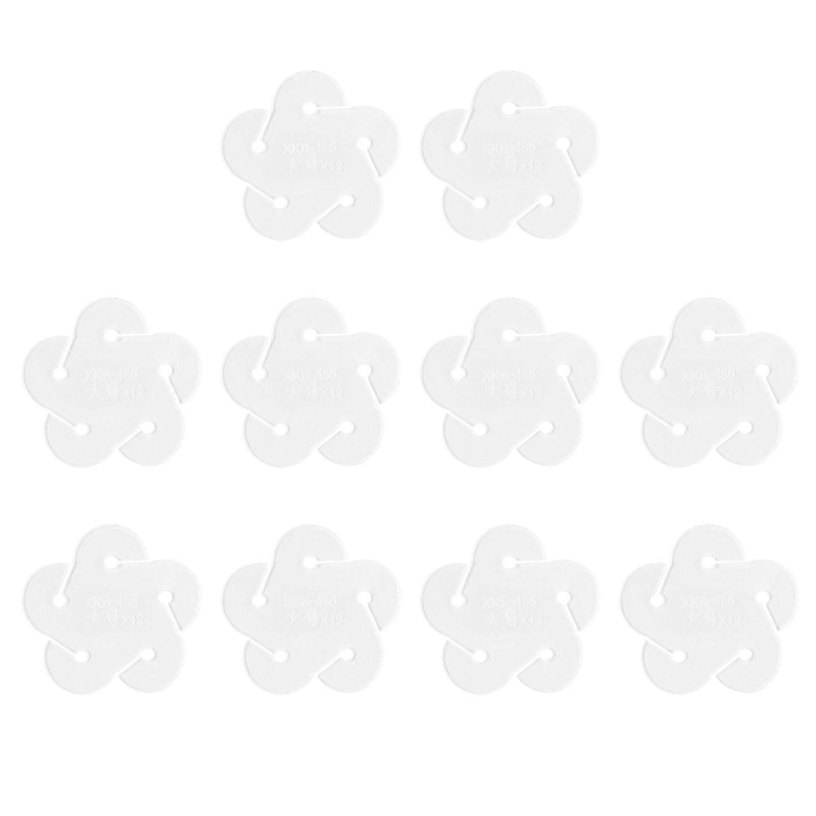 10 Pieces Key Chain Leather Craft Pattern Stencil Handmade Durable Hydrangea