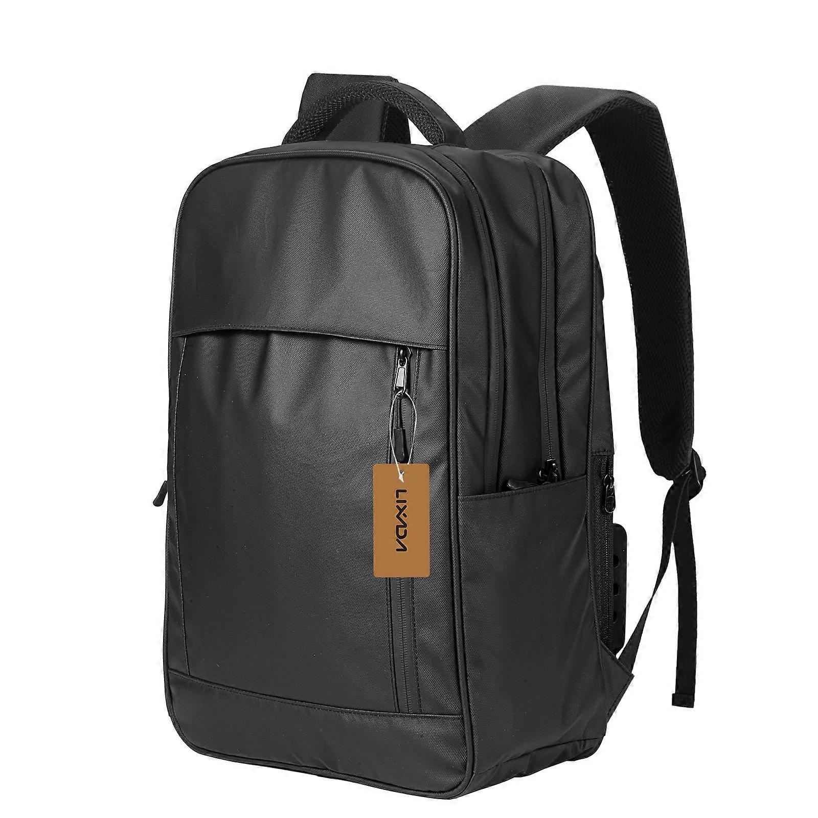 USB-Powered Cooling Backpack Adjustable 3-Speed Fan Business Laptop Backpack Outdoor Travel Breathable Lightweight Blac