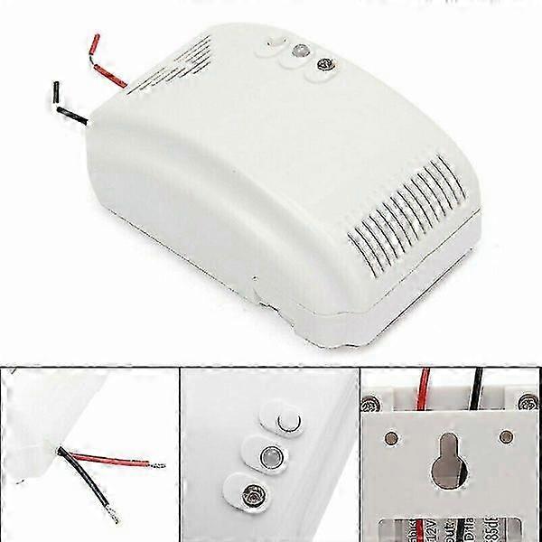12V Gas Sensor Alarm for Propane, Butane, LPG and Natural Gas - Ideal for RV Use and Safety Monitoring