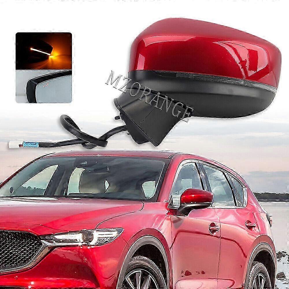 Power Fold Lh Side Mirror For Mazda Cx-5 2017-2019 Left Passenger Side Heated