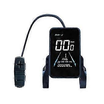 Elektrofahrrad Display 36V-72V Wasserdichtes LCD-Display NC-81F Elektrofahrrad Panel Armaturenbrett, Wasserdicht-Yvan