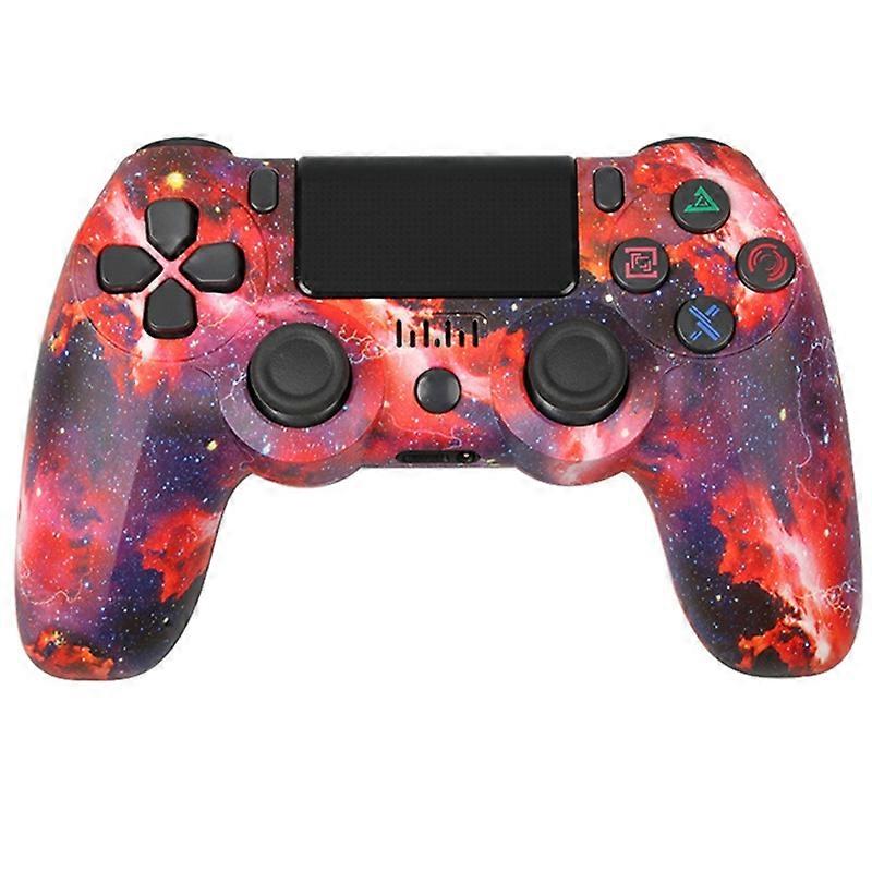 Wireless Bluetooth-compatible Controller with Lightbar Dual Vibratingme Handle Pattern Painted