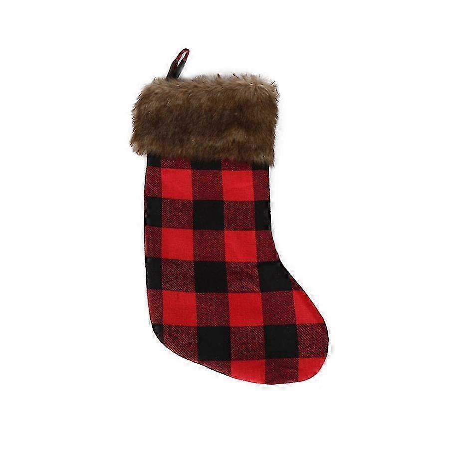 Plaid Christmas Stocking by Haig: Raw Edge Design 2025