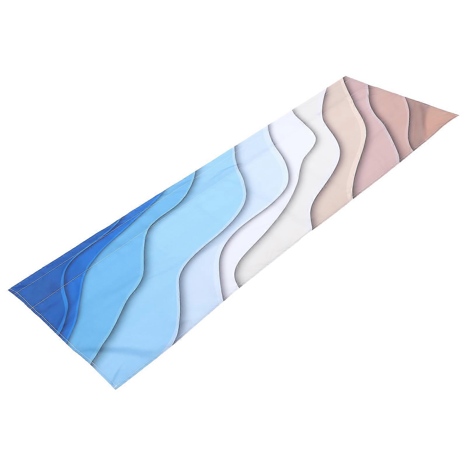 Farmhouse Decor Kitchen Valance Multi 137x45cm Rectangular Shape Pongee Light Filtering 1Pcs