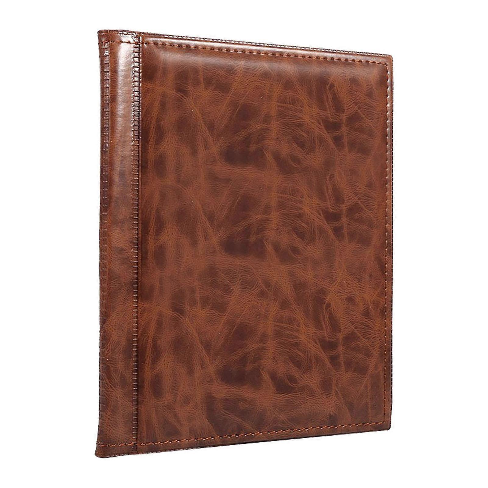 250 Pockets 10 Pages Coin Album Coin Collection Book Collecting Holder BookBrown