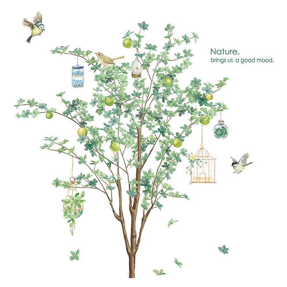 Wall Decals Tree Pattern Design Decorative Decals Multi-Colored 90x30cm Scene Atmosphere Creation 2Pcs