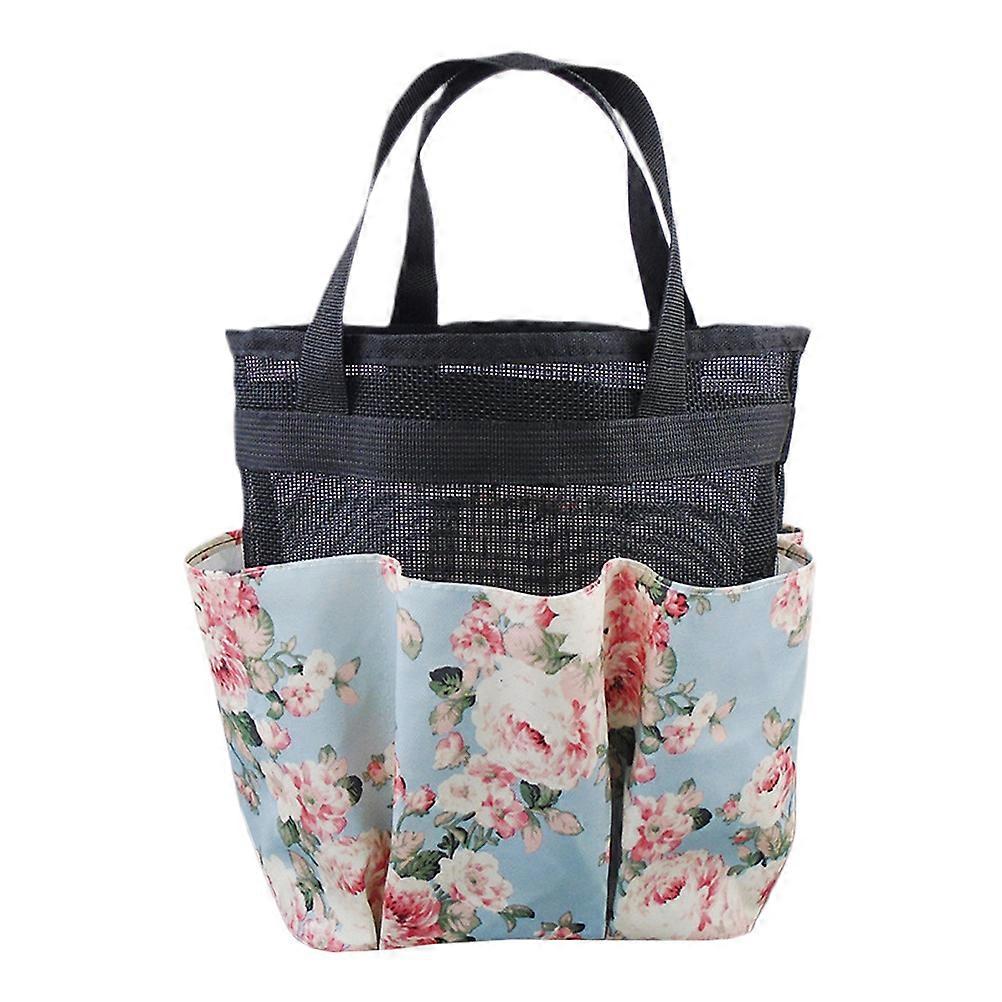 Mesh Tote Bag Caddy For Shower Bath Bag Sky- .5*21.5cm Breathable Practical 1Pack