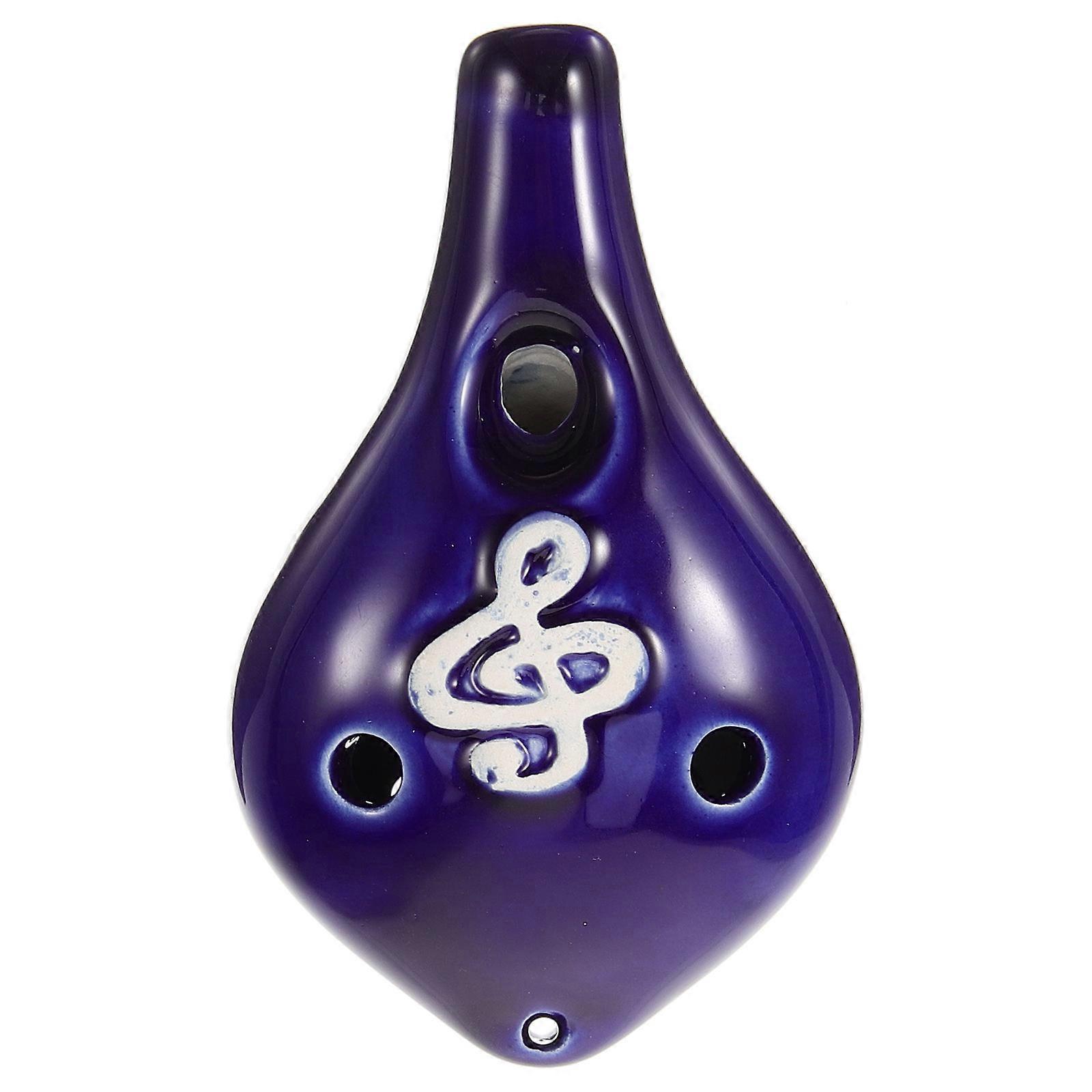 Ceramic Ocarina Music Instrument Small Delicate Design Simple For Beginners Children Daily Use 1Set
