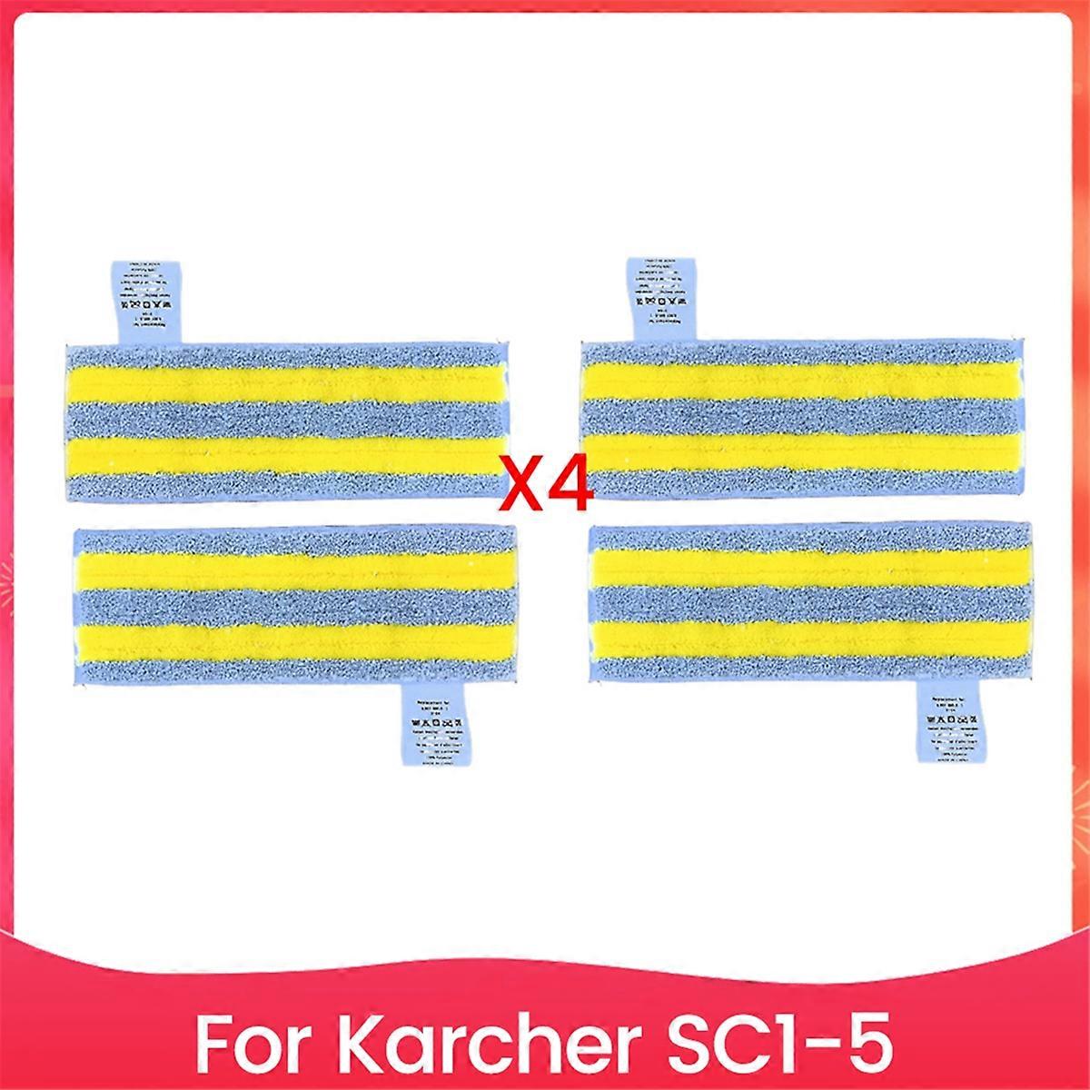 4PCS Steam Microfiber Mop Cloths for SC1 SC2 SC3 SC4 SC5 Steam Mop Accessories Replacement Parts