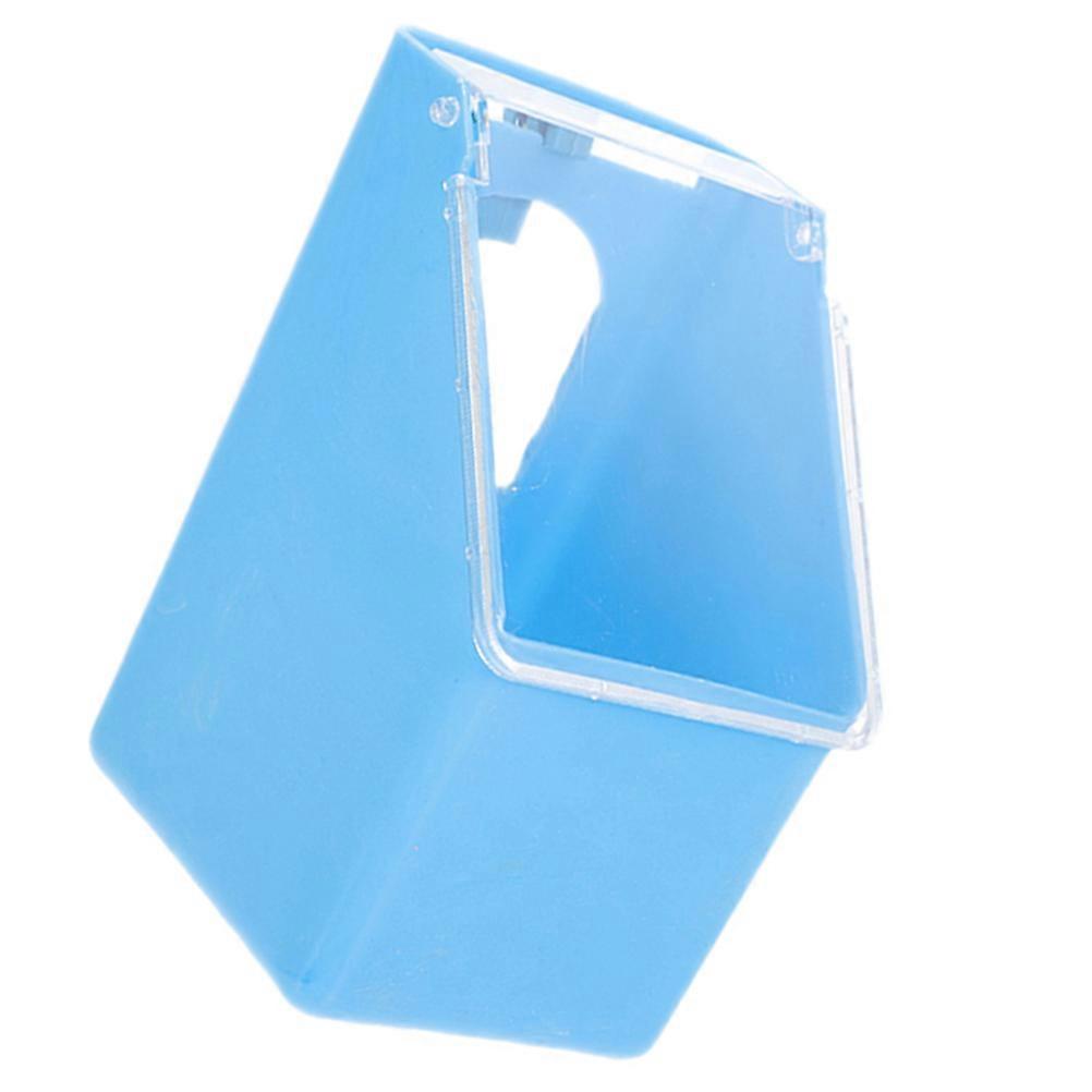 Vogelfutternapf Vogelkäfig Taubenfutterautomat Multifunktions Täglicher Gebrauch Himmelblau 14x9cm Fütterung 1Pack