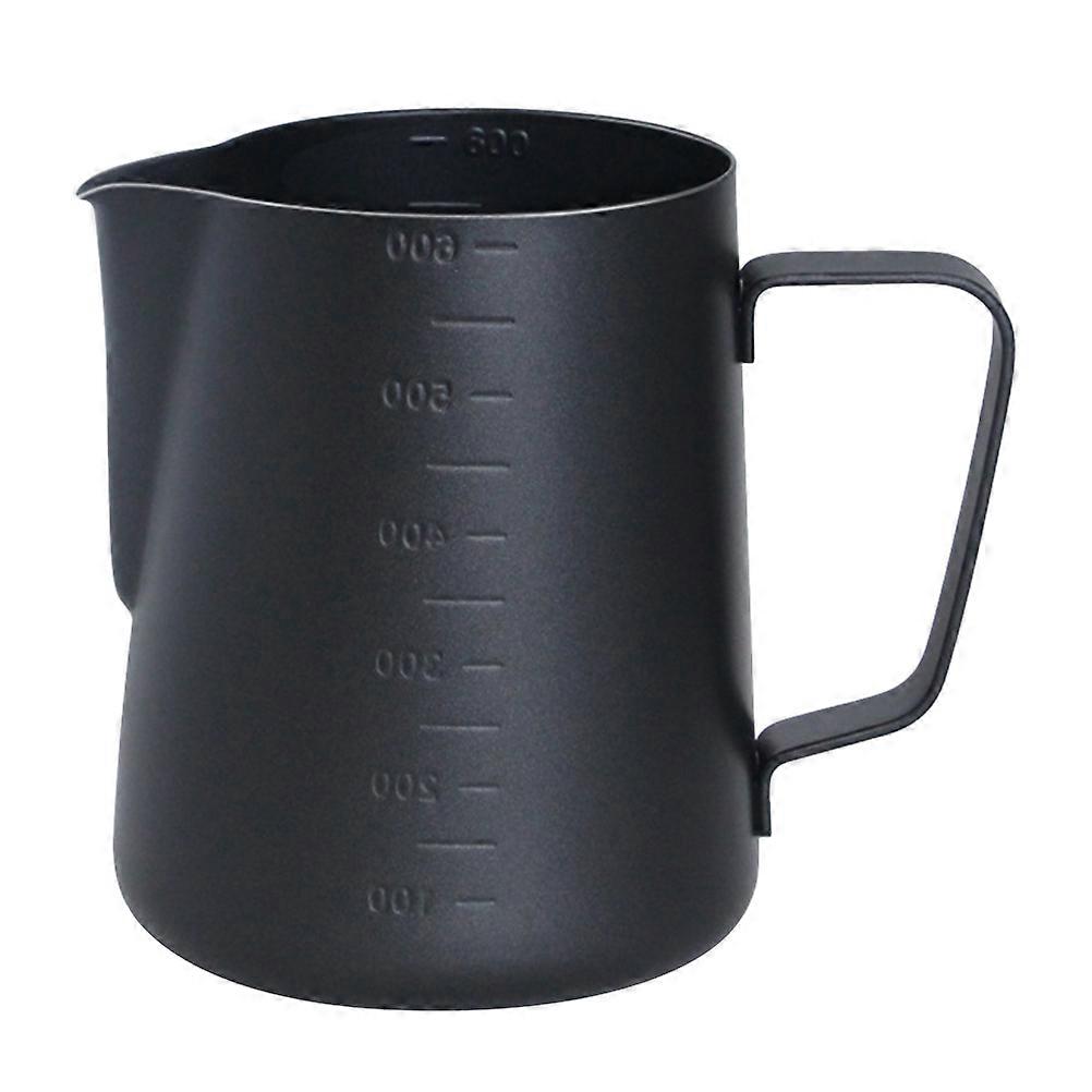 Stainless Steel Milk Frothing Pitcher with Measurement Scale for Latte Art, Espresso, and Cappuccino – Durable, Easy to Clean, Daily Use