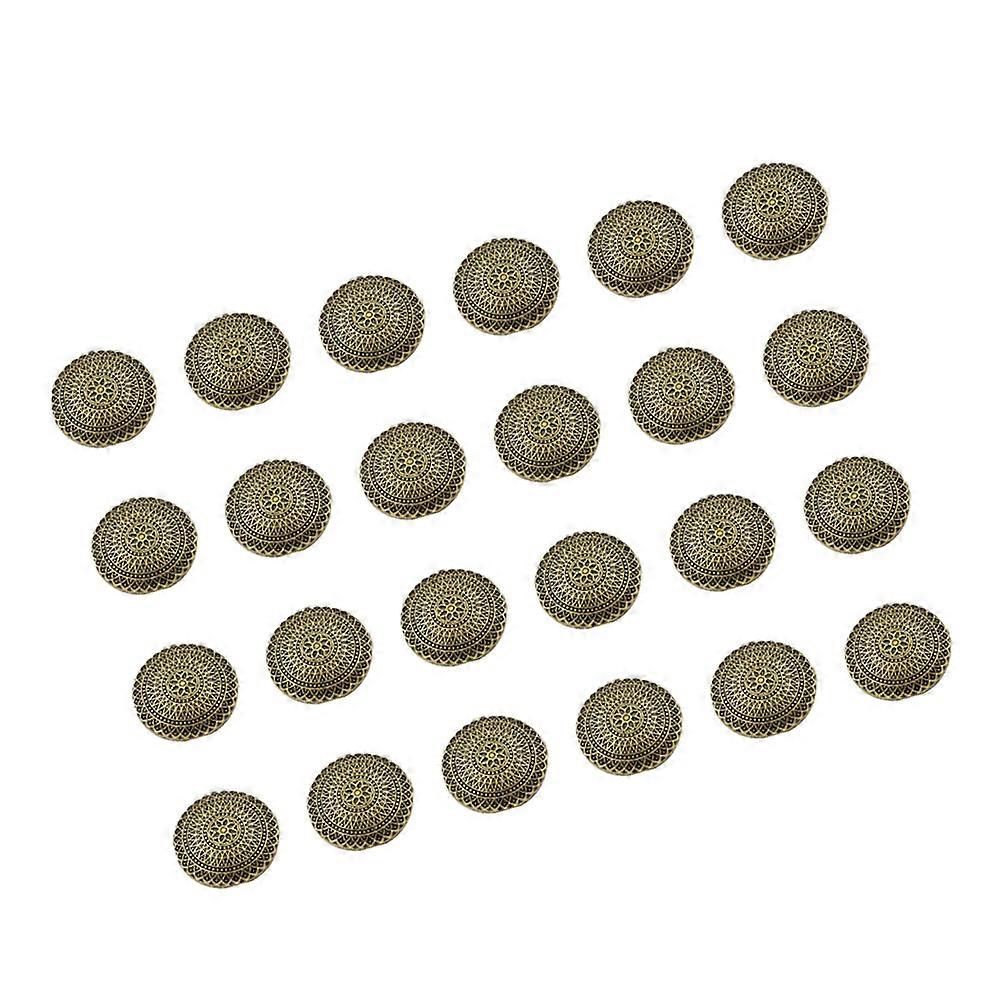 Metal Handle Buttons Alloy Fastener DIY Sewers 100Pcs Golden 18mm