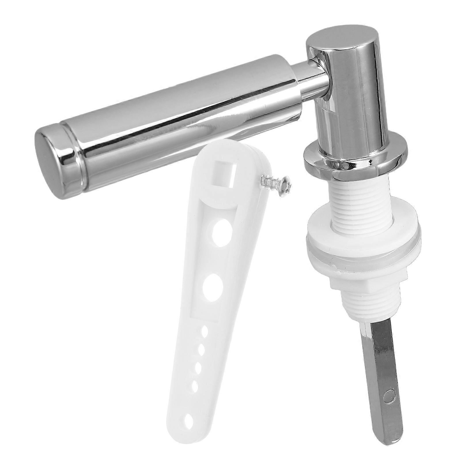 Universal Toilet Handle Replacement Alloy Flush Lever Bathroom Installation 1Set