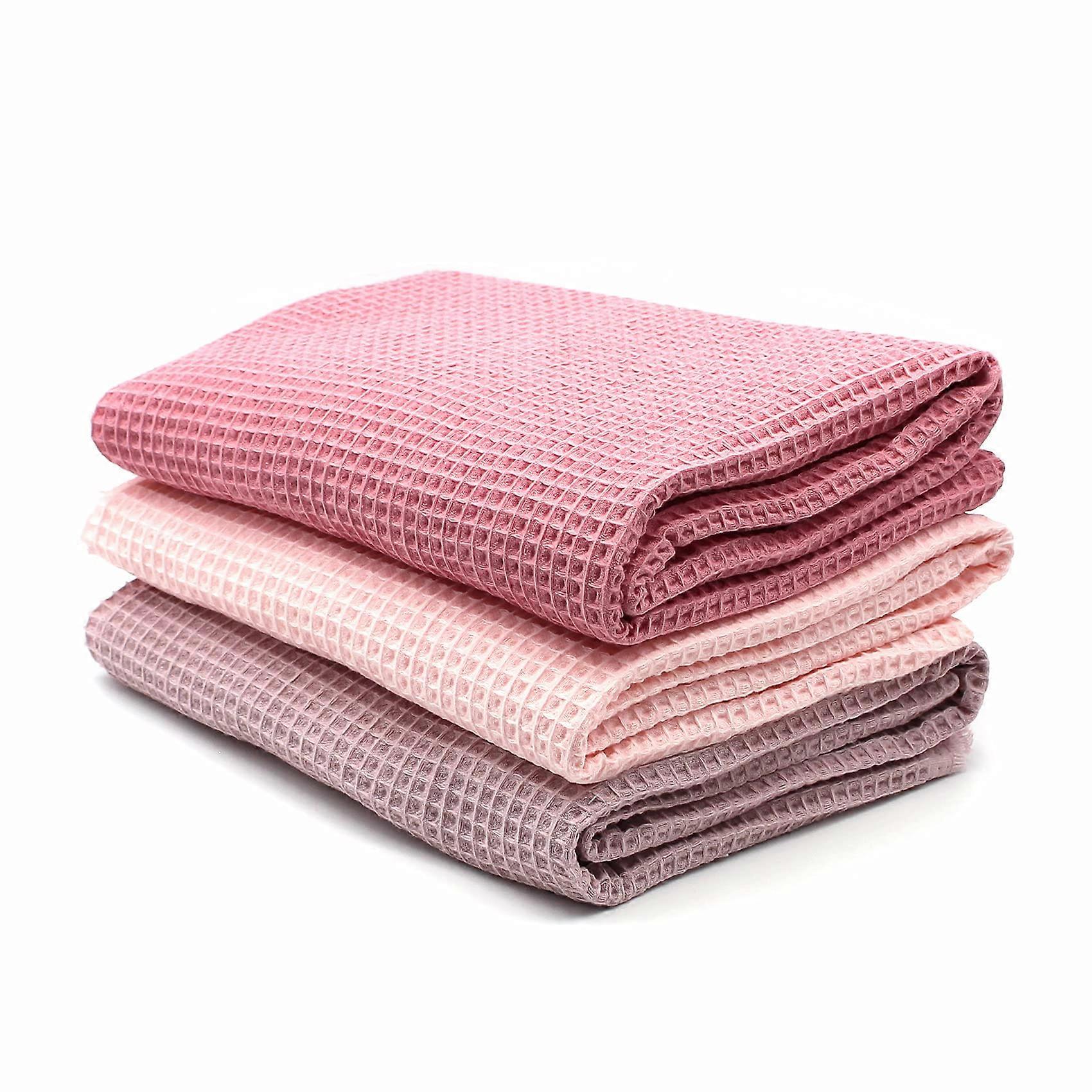 3 x Waffle Pique Set, 0.5 m x 1.5 m, Waffle Fabric, Cotton, OekoTex Standard 100 (Set06, Set of 3) Set06 3Piece Set
