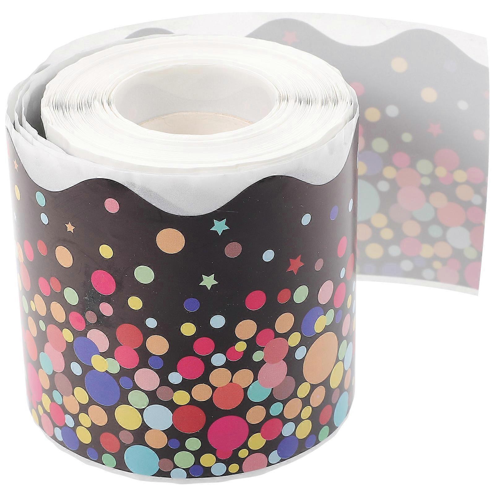 Classroom Bulletin Board Border Sticker Visual Effects Enhancement Cuttable 7CM x 20M 1 Roll