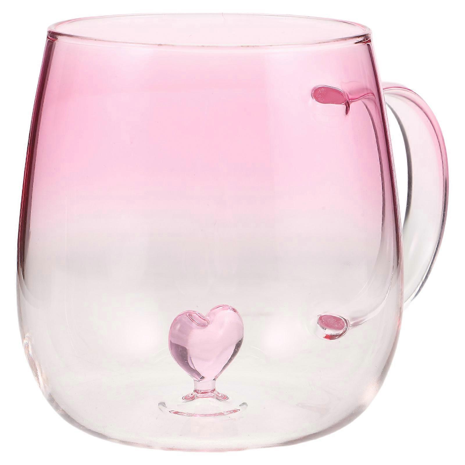 Heart-themed Coffee Mug Unique Valentine’s Day Wish Cup For Couples Office Use 1Pcs
