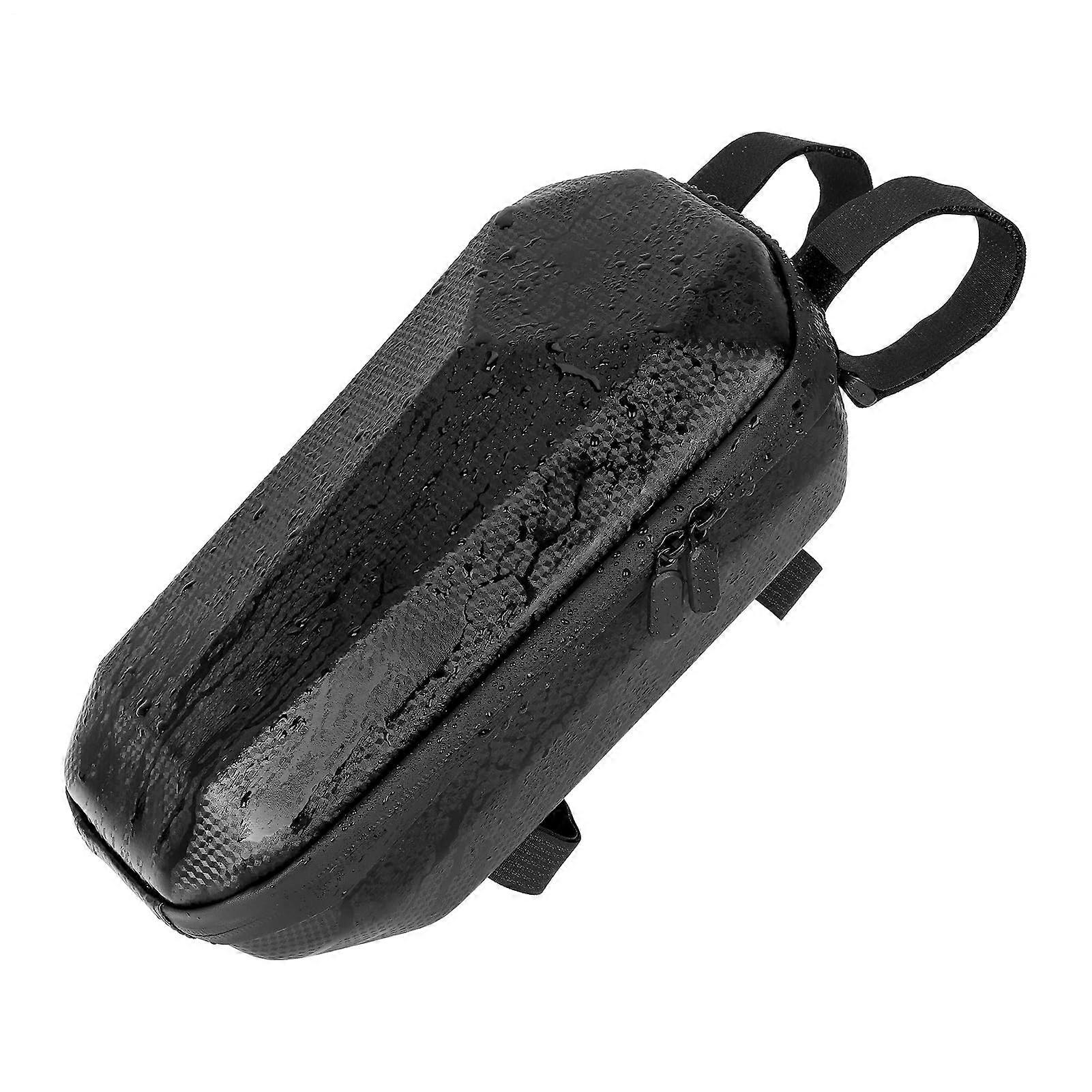 Rainproof Scooter Handlebar Storage Bag 4L Cycling Organizer Pouch Portable Front Pack Adjustable Straps 12x6x5.12 Inches