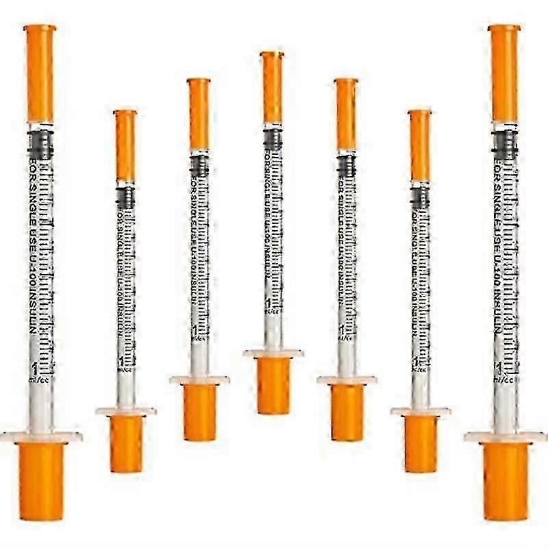 50Pcs/Pack 1ML Syringe with 30G (8Mm Long) Lab Supplies Individually Sealed Package 2025