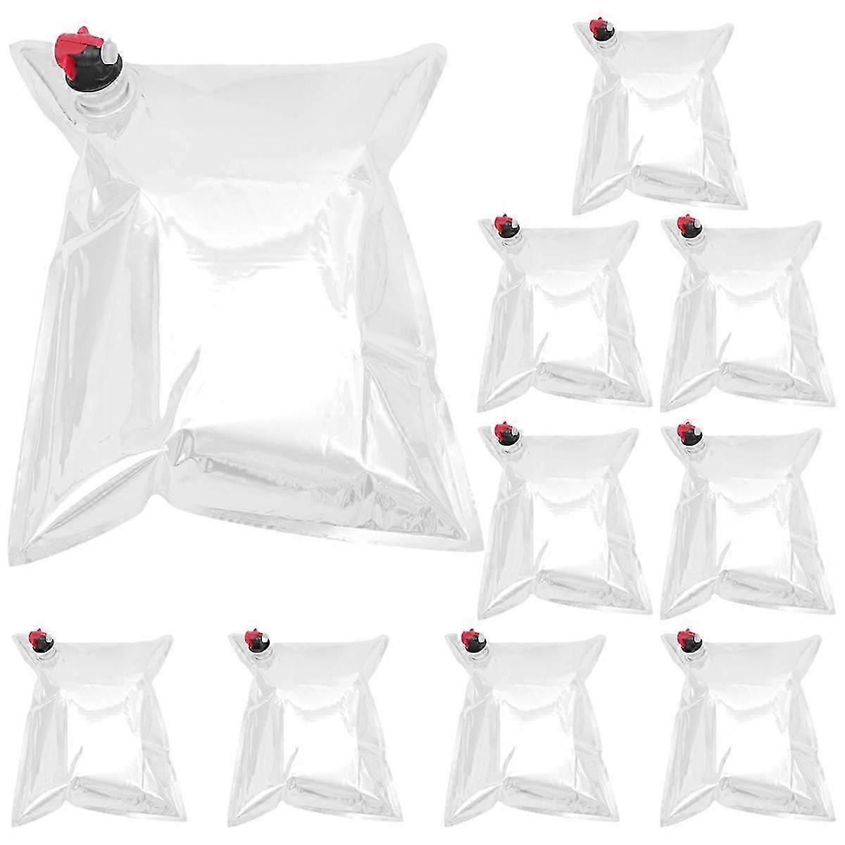 10Pcs Weingeldbörse Nachfüllbeutel Nachfüllblasen 5L Weingeldbörse Ersatz Taschen Nachfüllspender Tasche
