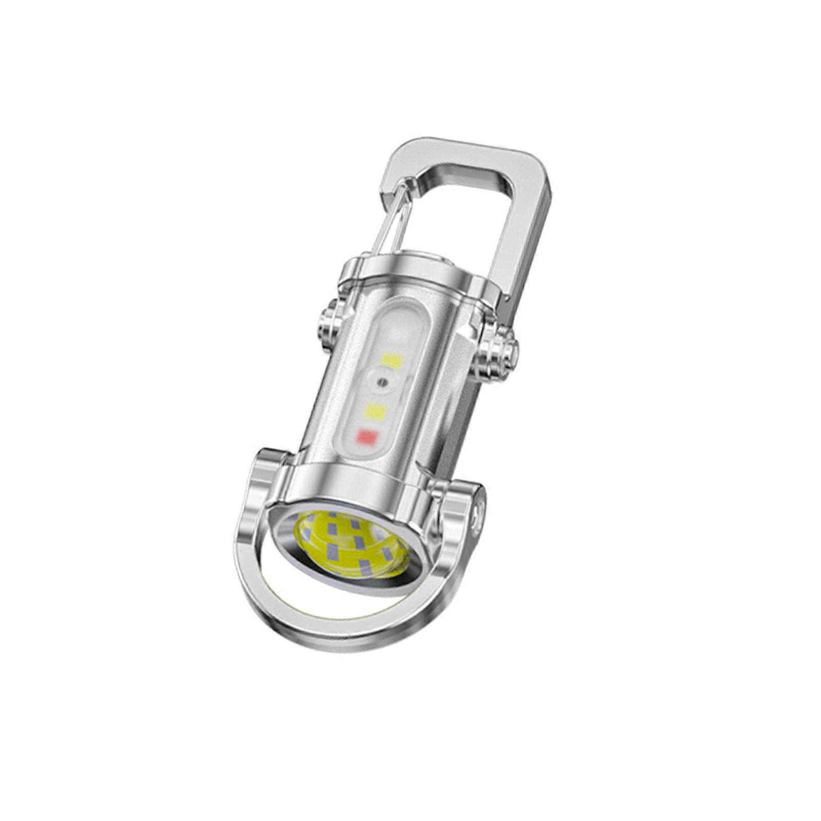 Portable Mini Flashlight Keychain Emergency Strobe with 8H Runtime Suitable For Inspections Nighttime Search Operations Multicolor