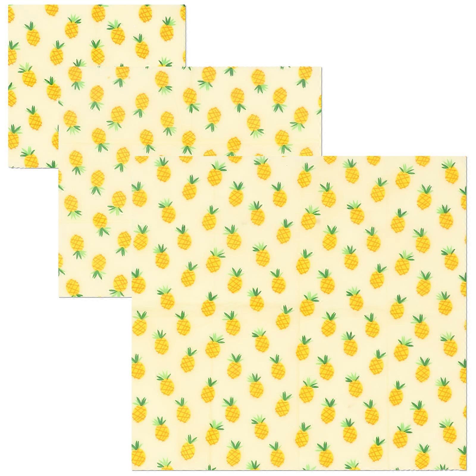 Food Grade Oil Proof Paper Beeswax Wraps Holidays Reusable 33x36cm 3 Sheets
