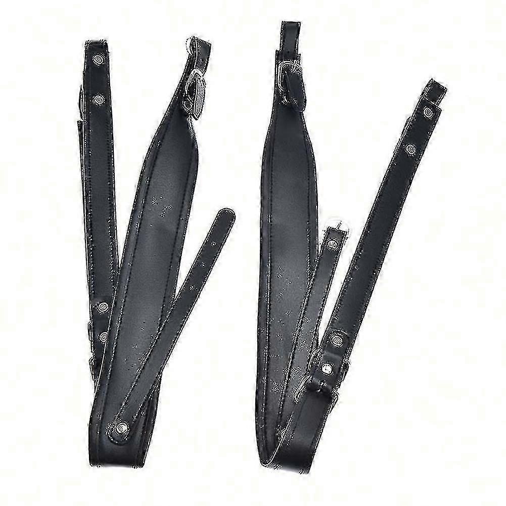 2er-Pack Akkordeongurte aus echtem Leder für 16-120 Bassmodelle