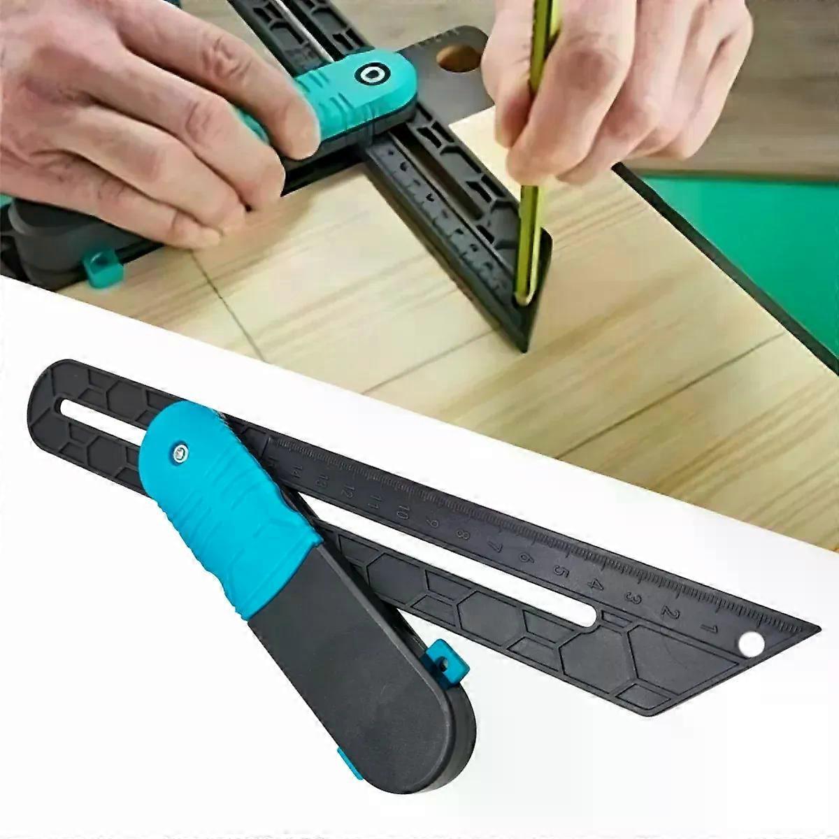 Angle Rulers Tri Square Irregular Sliding T-Bevel Gauge with Lock Level Measuring Tool Carpentry Marking DIY Project Protractor