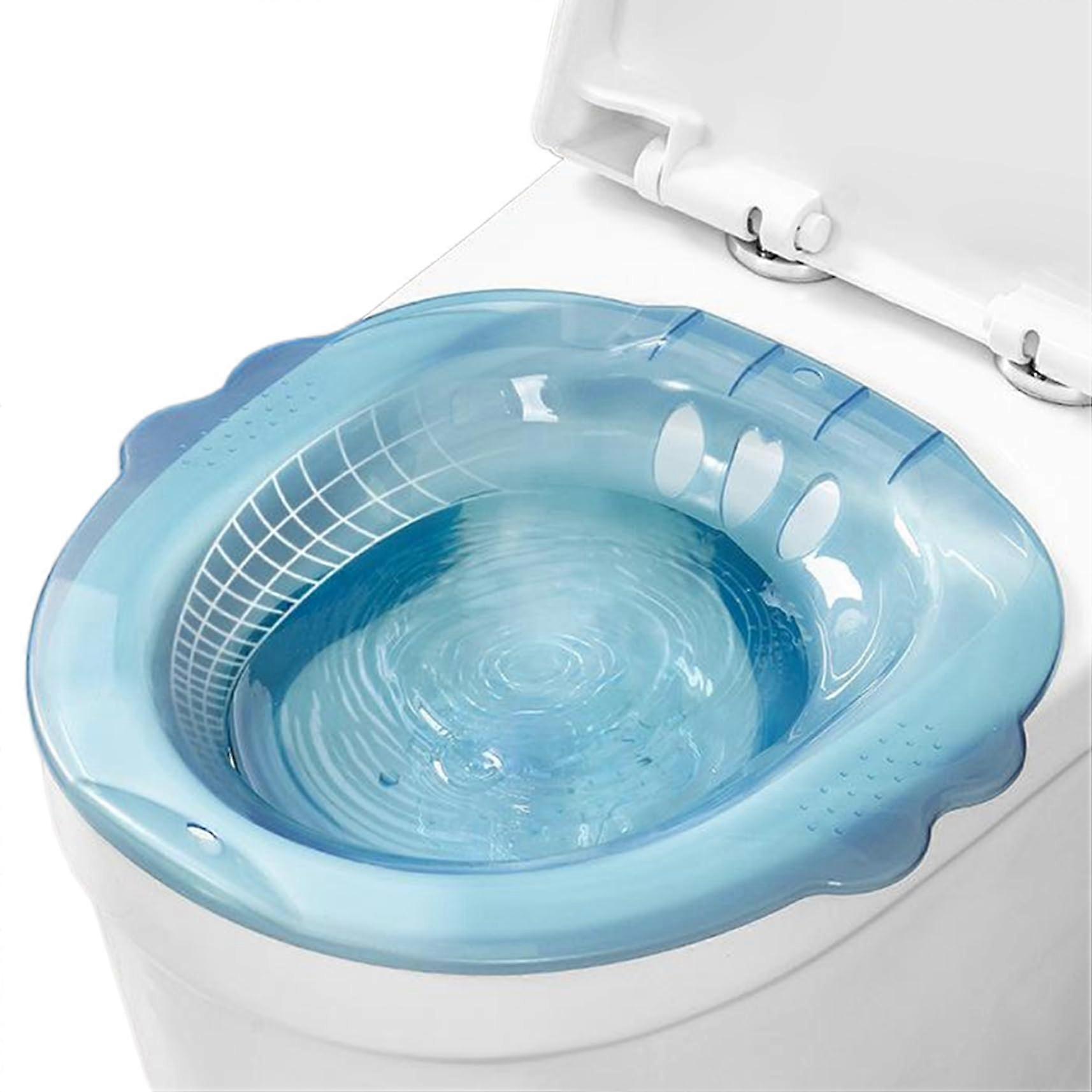 Bathroom seat, universal toilet seat width, large capacity, easy to store, antioverflow design for postpartum hemorrhoids, private care.
