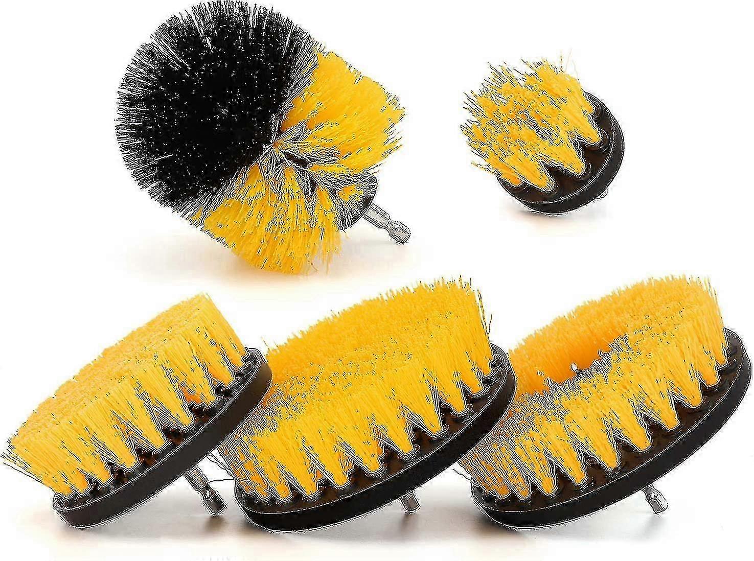5 Pieces Scrubber Brush For Drill, Power Cleaning Kit For Carpets