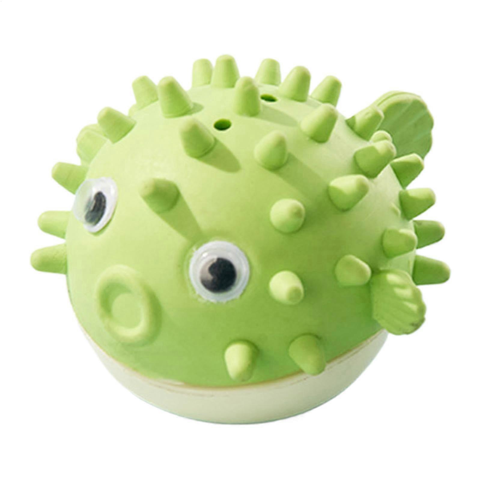 Catnip Lick Ball, WallMounted Cat Chew Toy, Teeth Cleaning , Rotatable, Green Grey