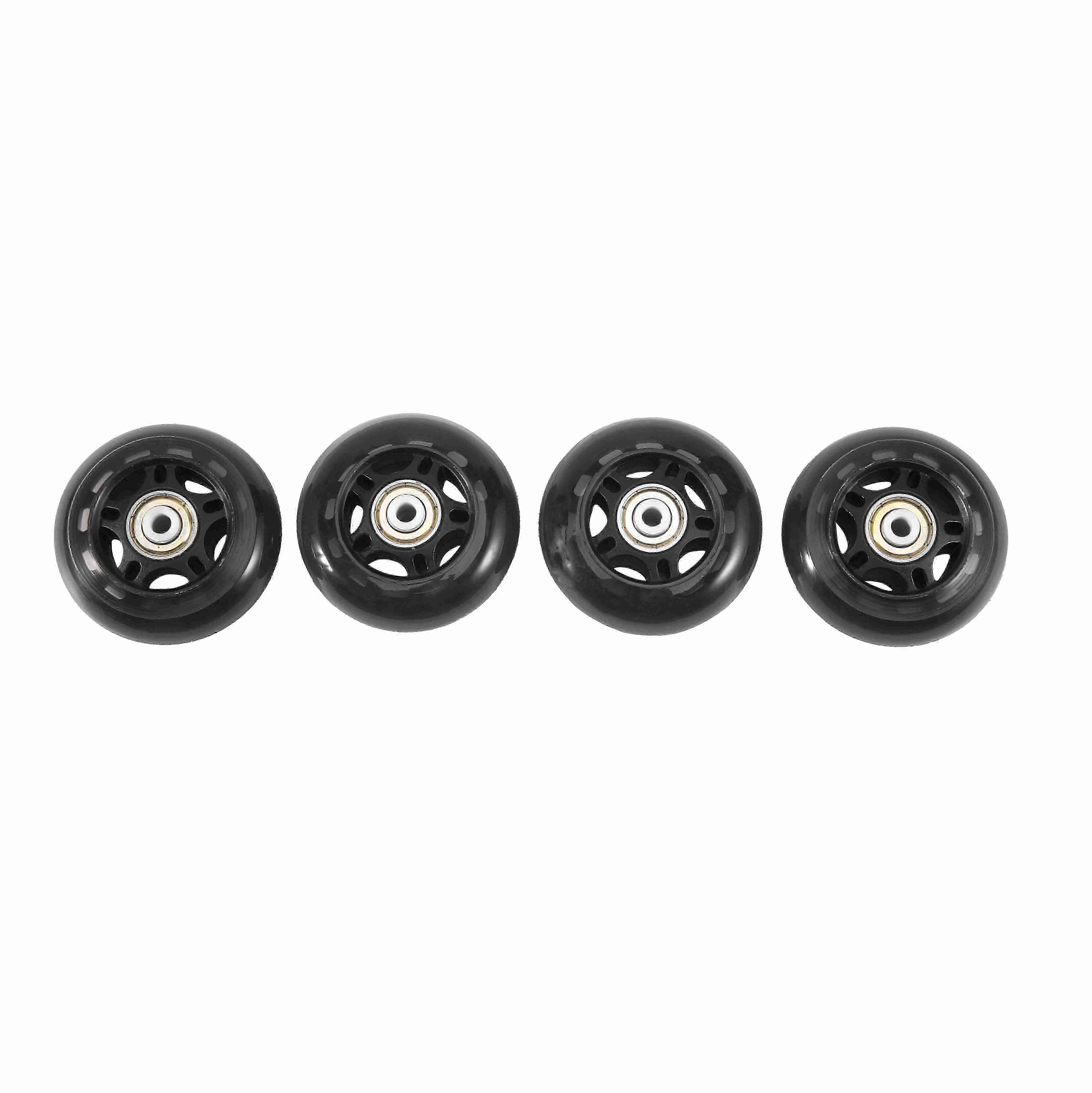 Lot de 4 roues de rechange pour rollers en ligne, intérieur/extérieur, avec roulements, 70 mm