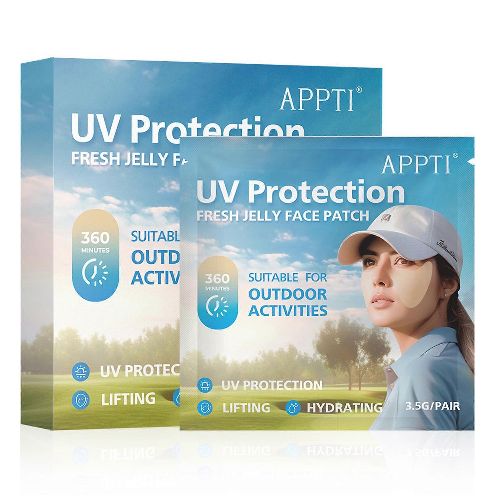 Golfs Sunscreen Patch UV Protection Face Patch for Golfs Outdoor Sports Hydrating Sun Shielding Cheek Sticker
