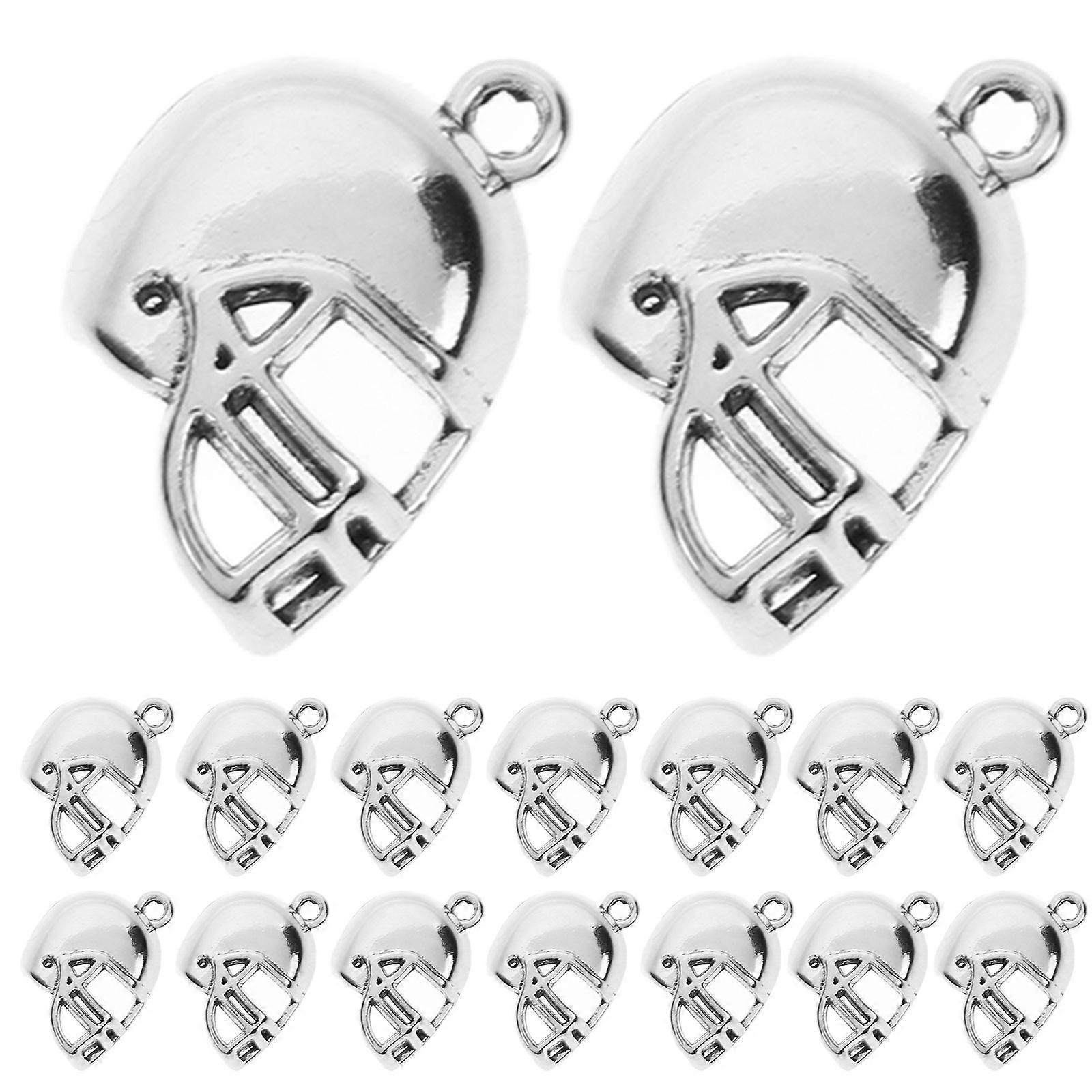 Football Charms Craft Accessories for Decor Use 50Pcs Zinc Alloy